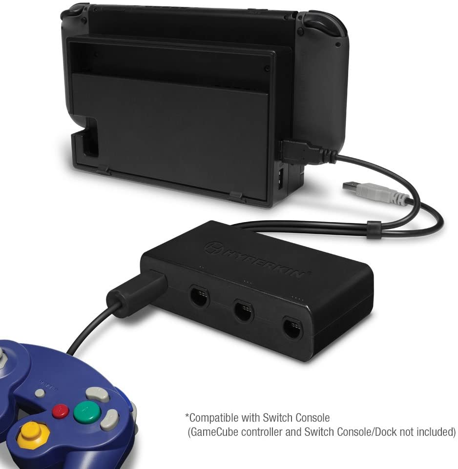 Hyperkin 4-Port Controller Adapter for GameCube to Switch, PC, Mac, Wii U