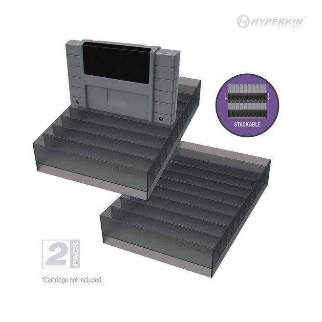 10-Cartridge Storage Stand (2 Pack) For SNES