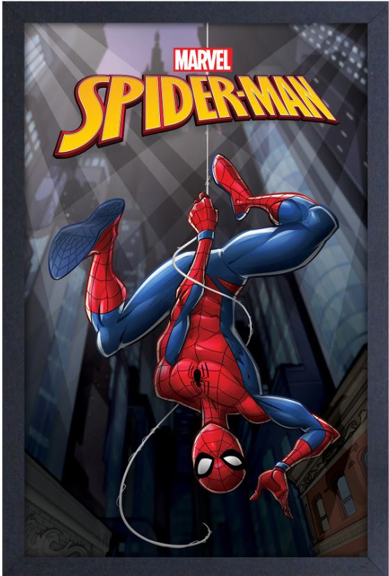 Art - Spiderman Upside Down Framed