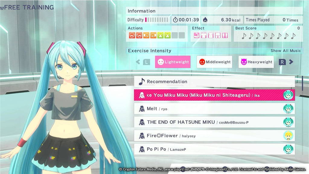 FITNESS BOXING FEATURING HAKSUNE MIKU