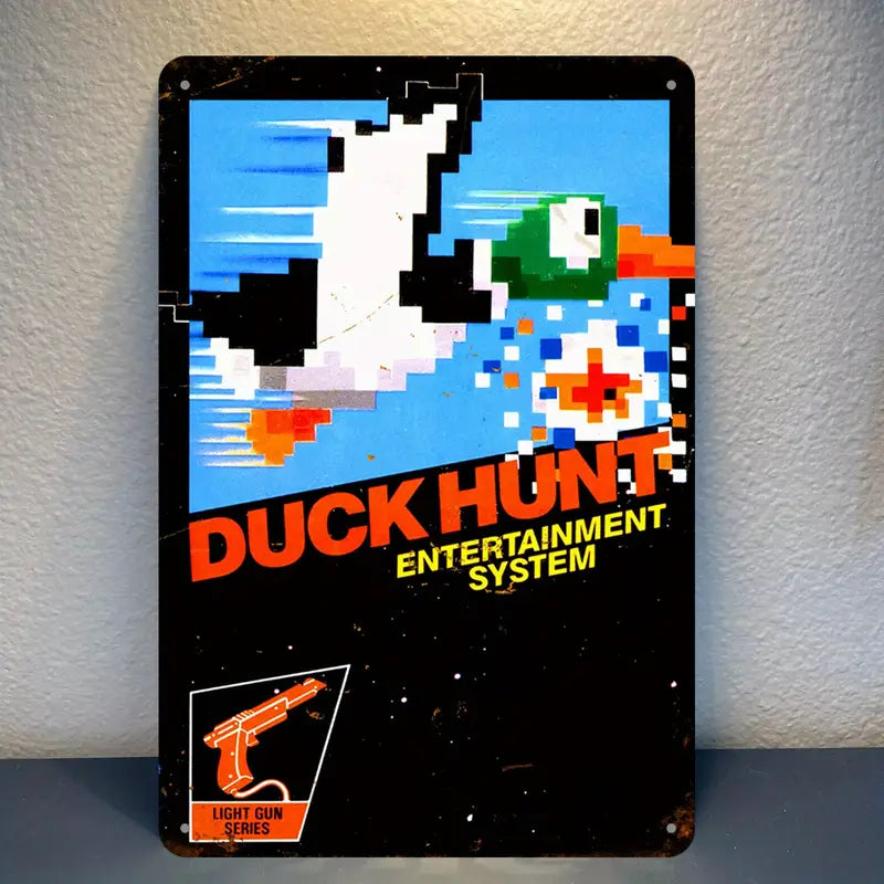 Art - NES Duck Hunt Metal Sign