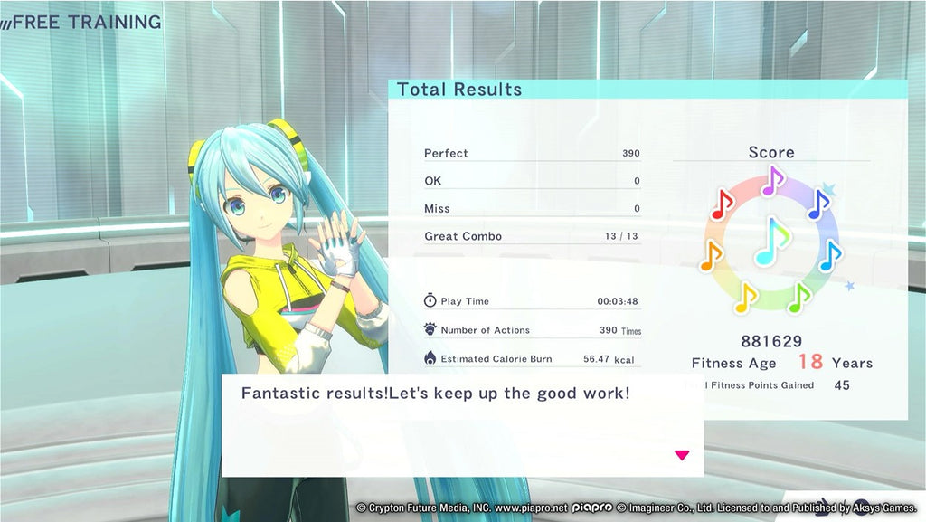 FITNESS BOXING FEATURING HAKSUNE MIKU