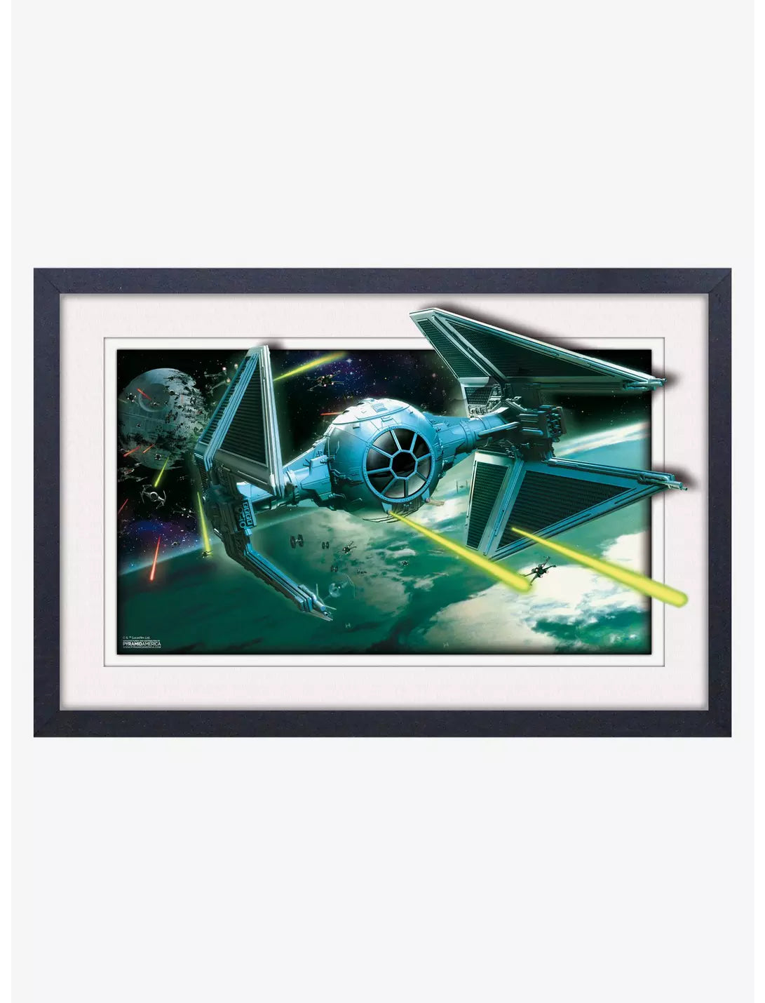 Tie-Fighter Star Wars Faux Matte Framed