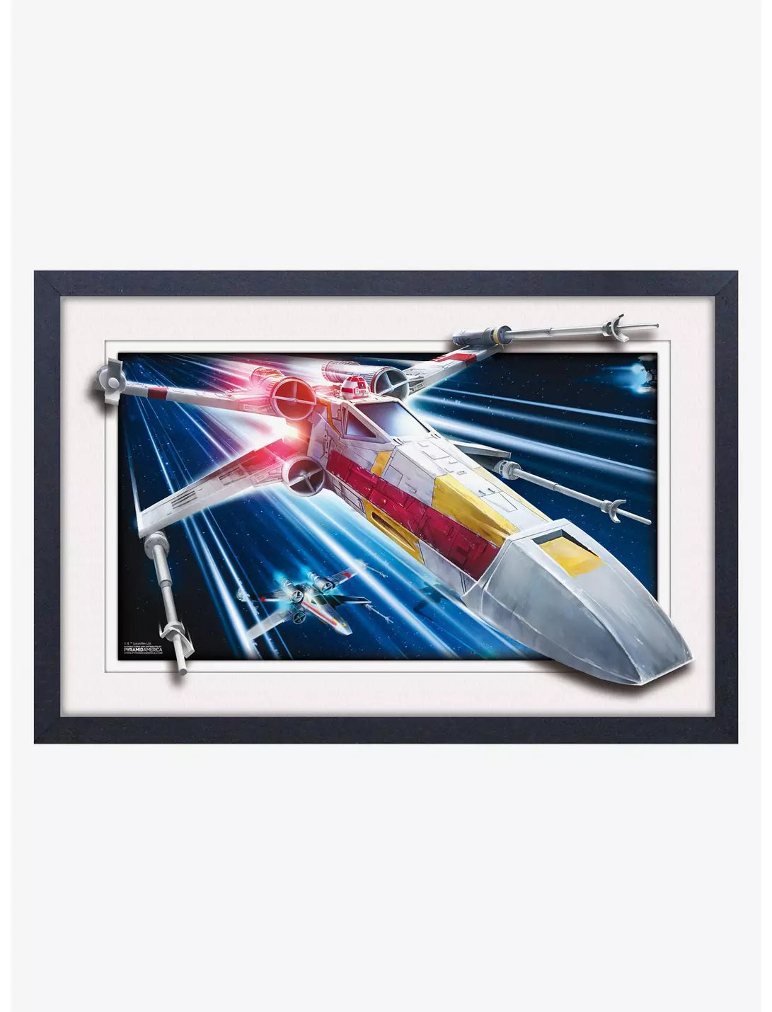 X-Wing Star Wars Faux Matte Framed