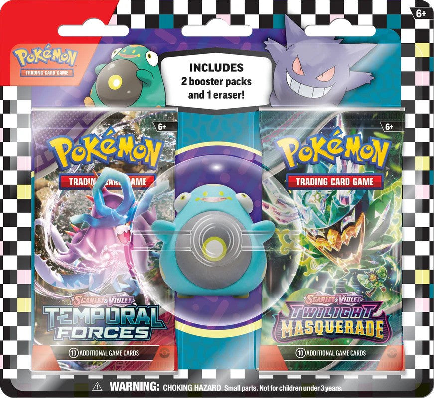 Pokemon TCG - BACK TO SCHOOL ERASER 2pk BLISTR 2024