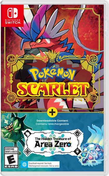 POKEMON SCARLET + THE HIDDEN TREASURE OF AREA ZERO DLC BUNDLE