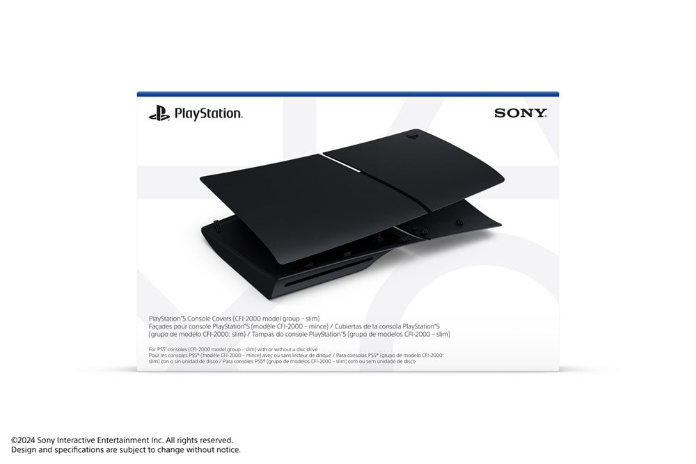 PS5 CONSOLE COVER MIDNIGHT BLACK (STANDARD SLIM)