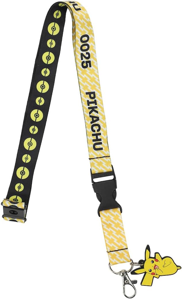 Lanyard - Pokemon Pikachu Yellow Kanto Region