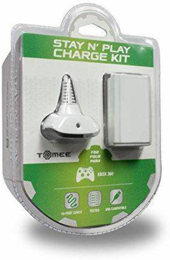 Xbox 360 Stay N' Play Charge Kit White