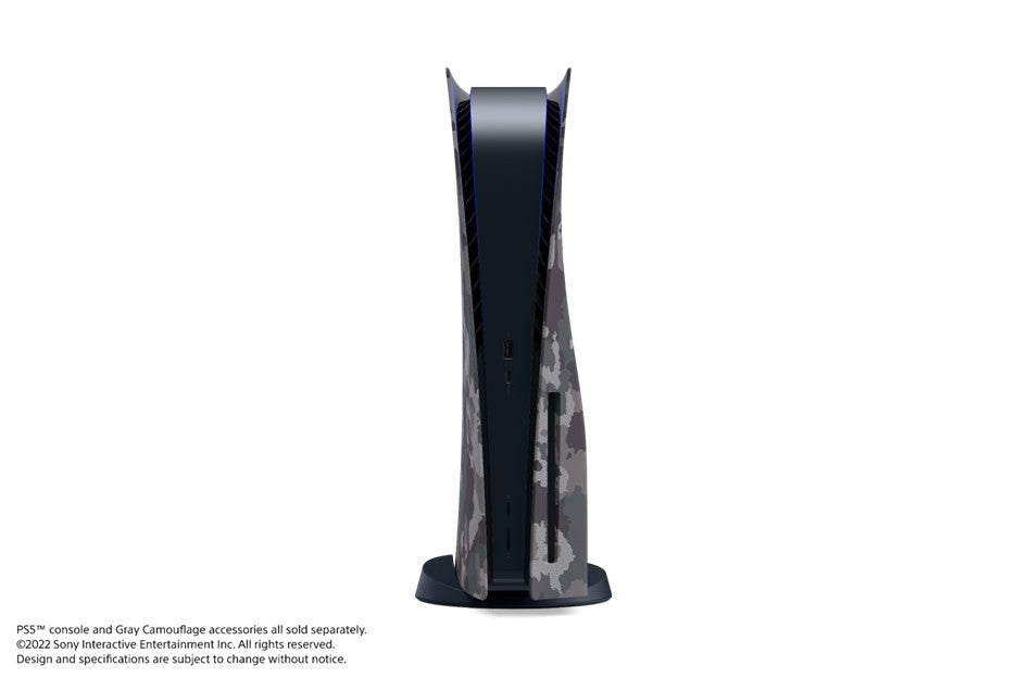 PS5 CONSOLE COVER GREY CAMO (STANDARD)