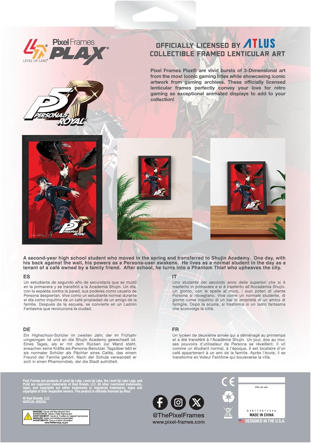 Persona 5 Royal Joker Plax Lenticular