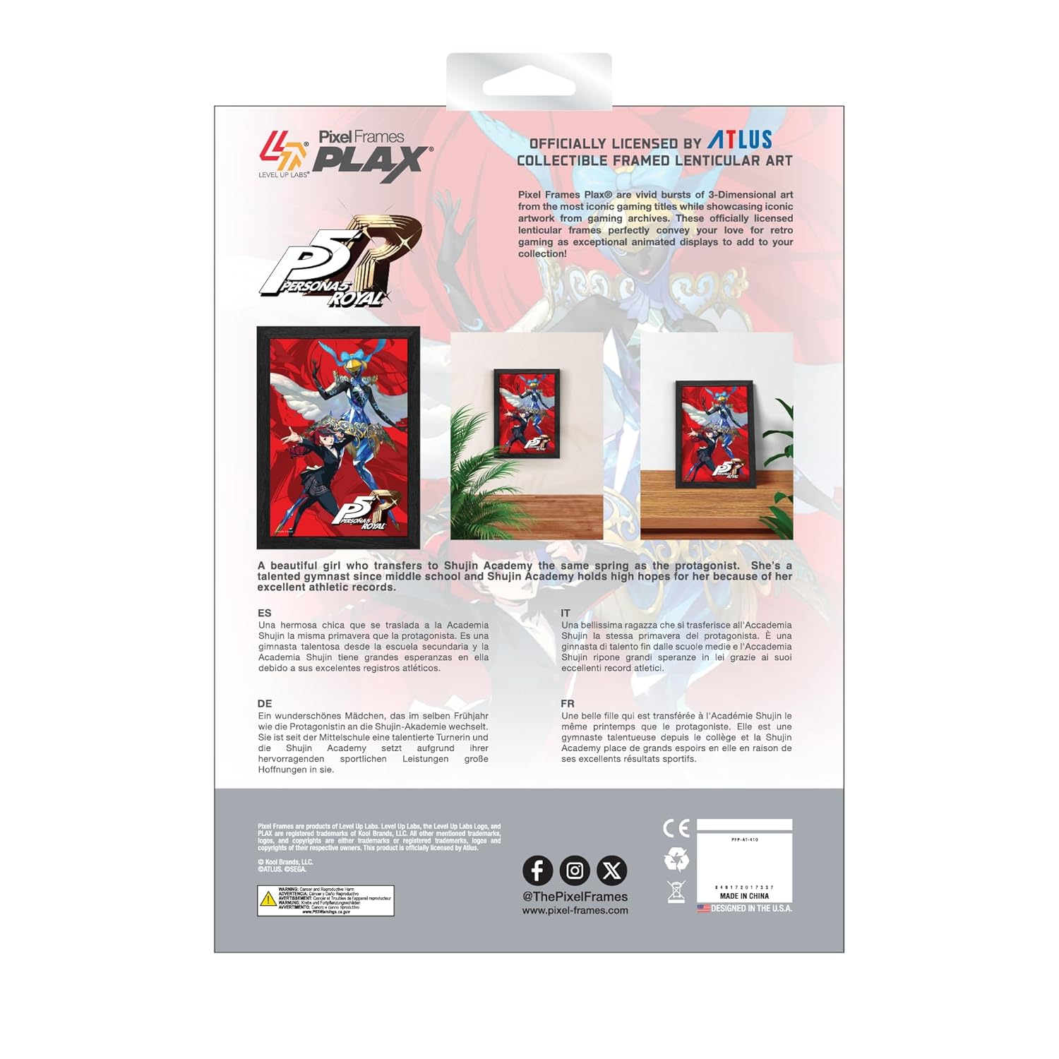 Persona 5 Royal Violet Plax Lenticular