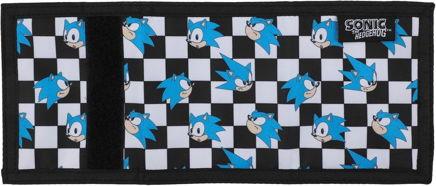 Wallet - Sonic the Hedgehog Checkered Design Kids Trifold