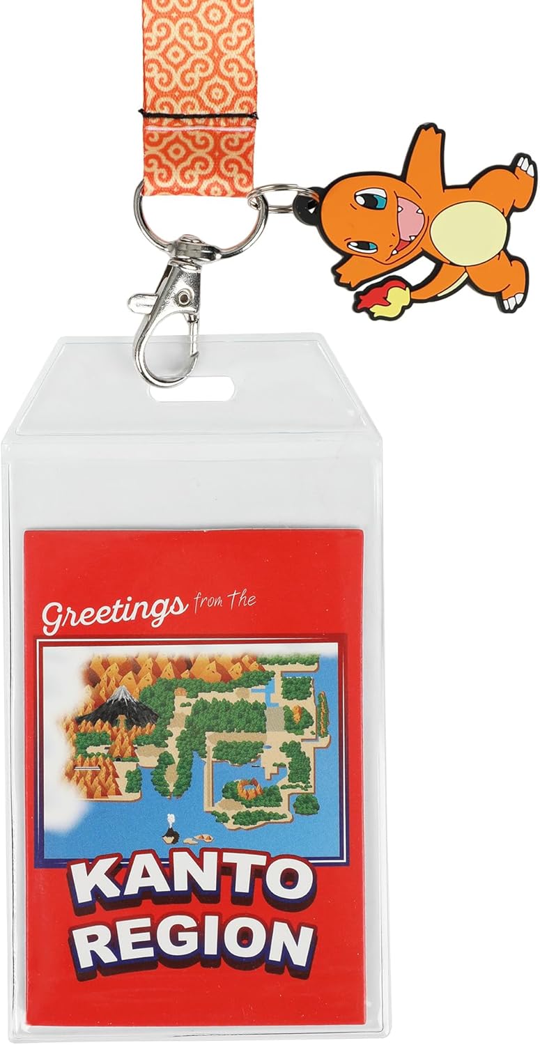 Lanyard - Pokemon Charmander Orange Kanto Region