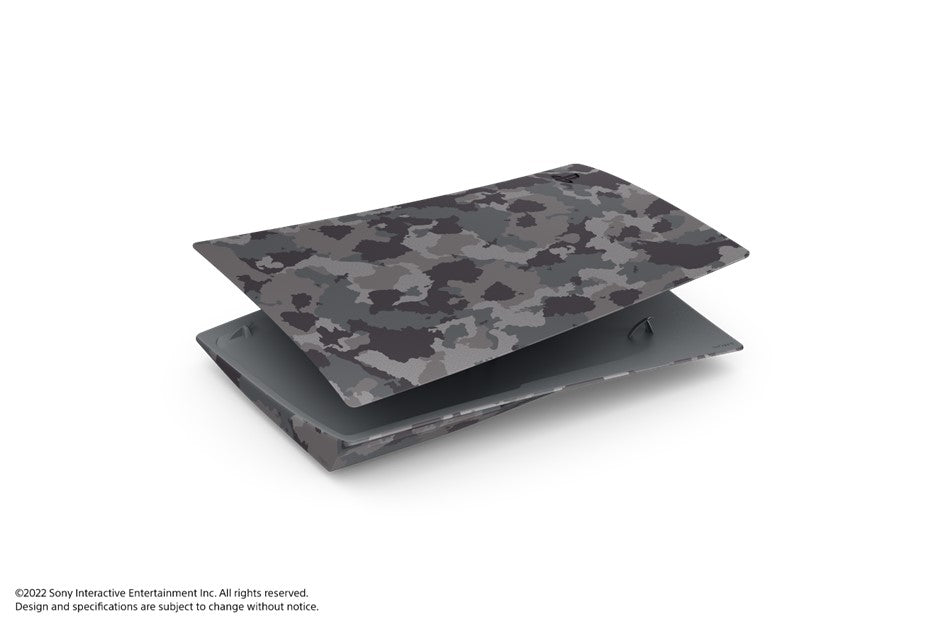 PS5 CONSOLE COVER GREY CAMO (STANDARD)