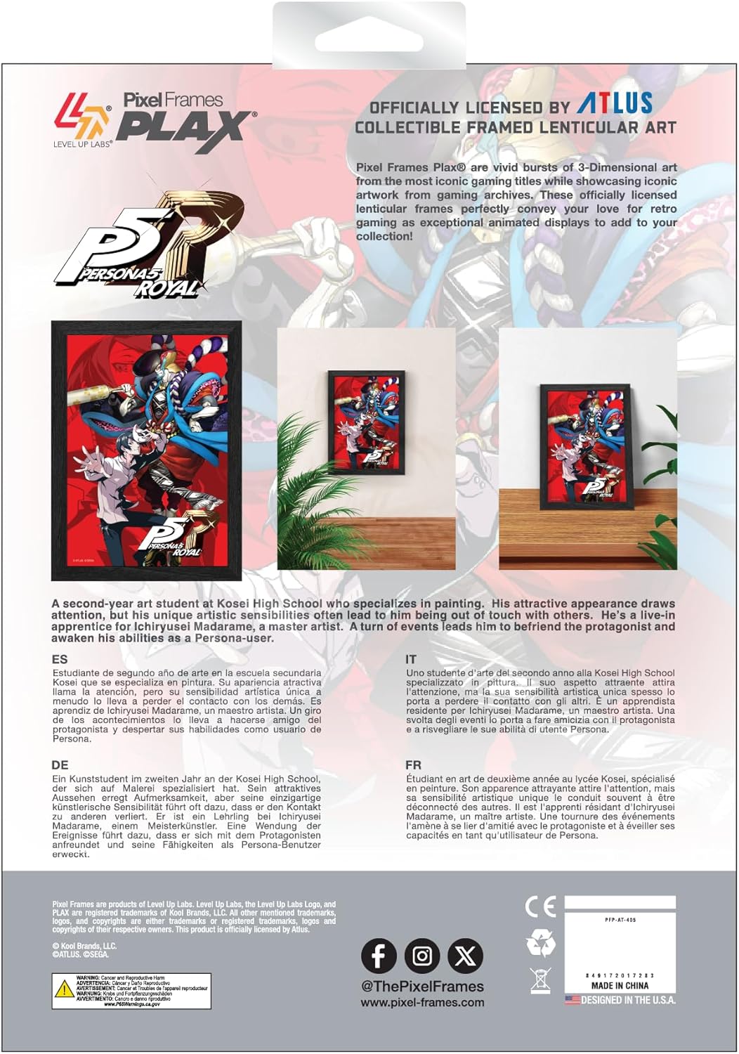 Persona 5 Royal Fox Plax Lenticular