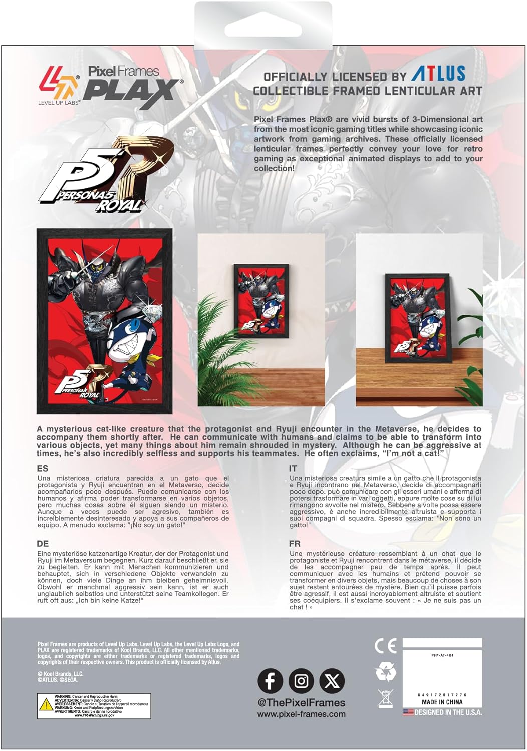 Persona 5 Royal Mona Plax Lenticular