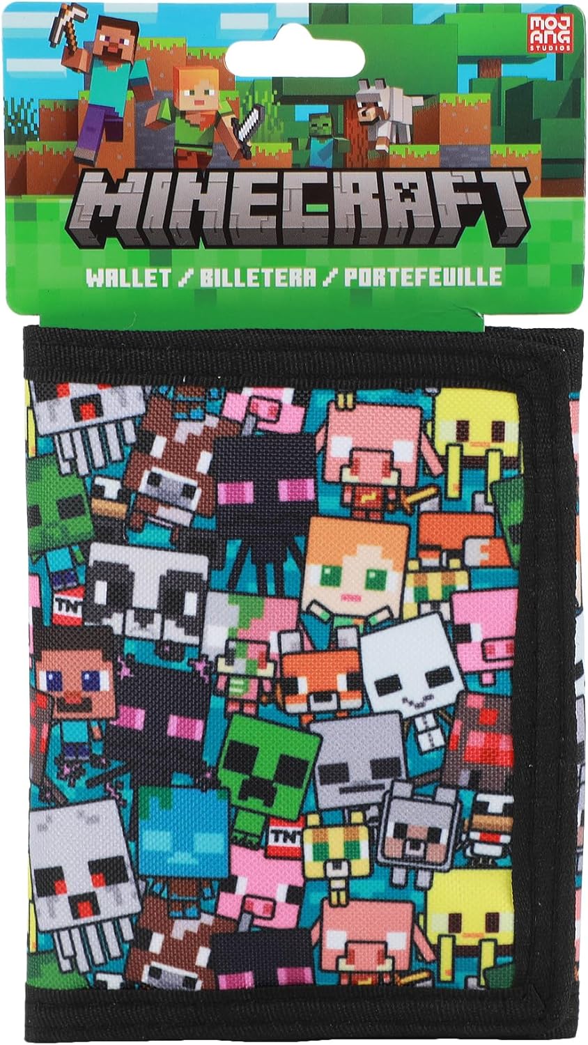 Wallet - Minecraft Character Collage All Over Print Kids Trifold