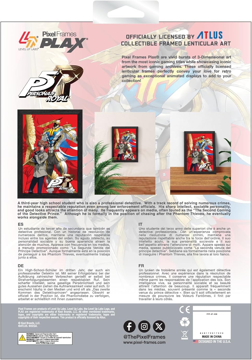 Persona 5 Royal Crow Plax Lenticular