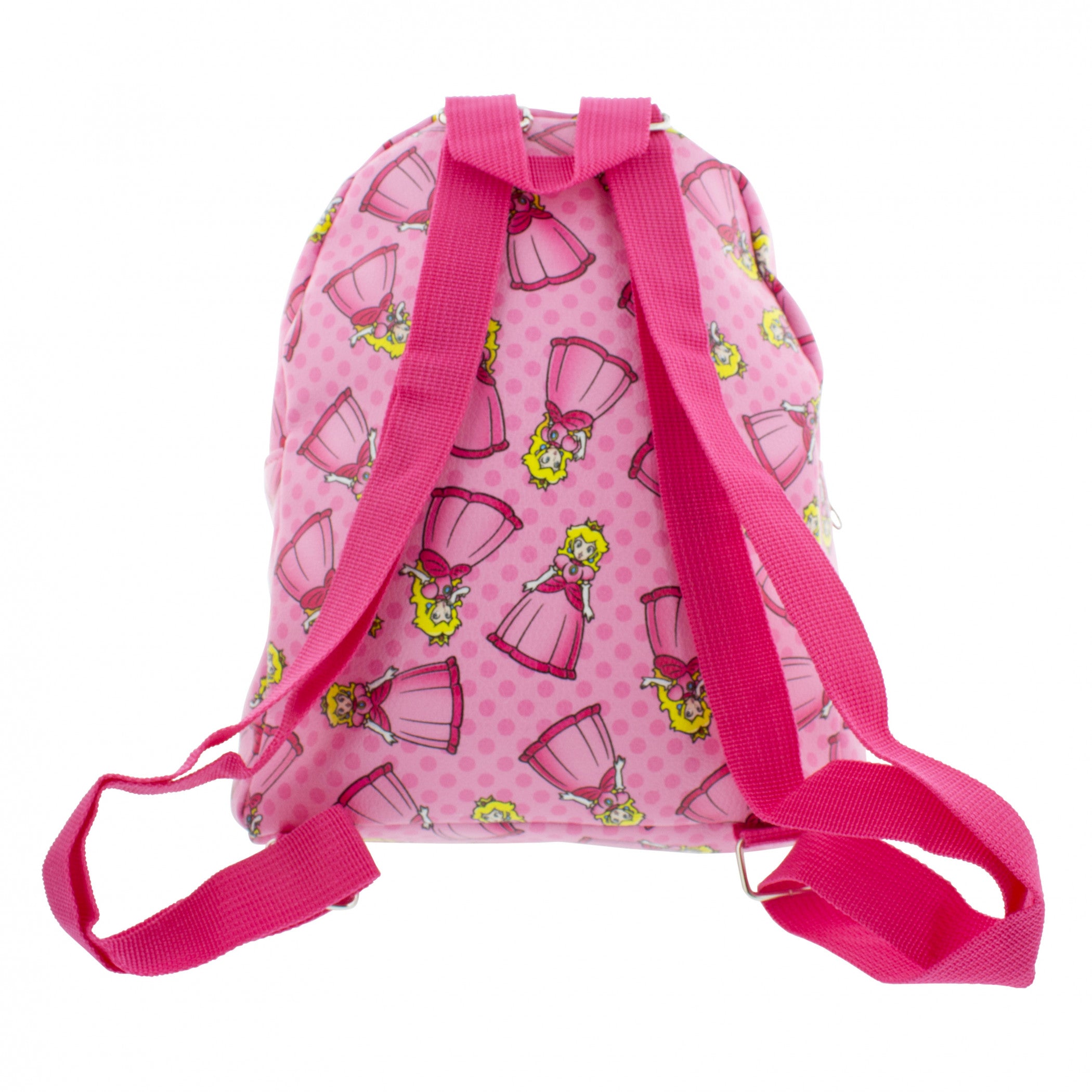 Super Mario Bros Princess Peach All Over Print 10" PU Leather Backpack