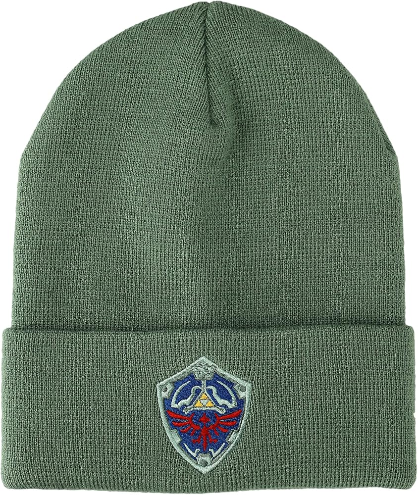HAT - Zelda Icon Knit Beanie (Hylian Shield)