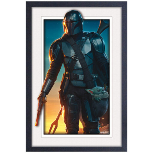 Sunrise Mandalorian Faux Matte Framed
