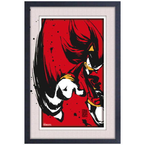 Shadow Splatter Sonic Faux Matte Framed
