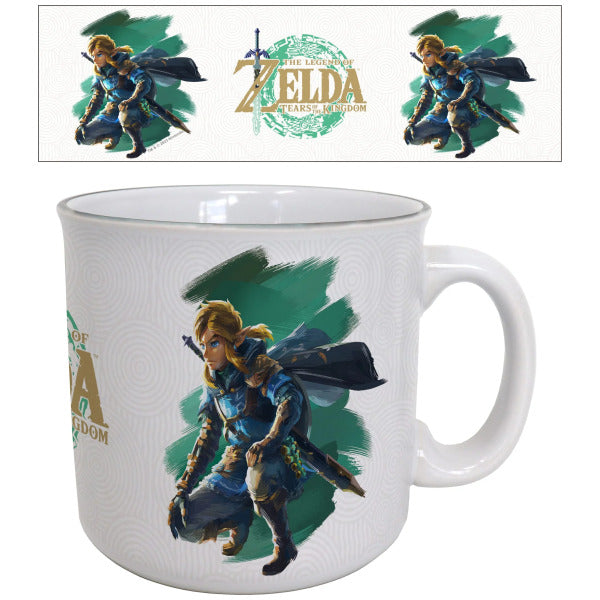 Mug - Zelda: Tears Of The Kingdom Link Crouching 20 Oz Ceramic