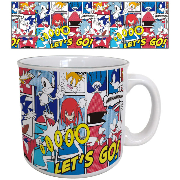 Mug - Sonic Comic Panel Ceramic 20 Oz