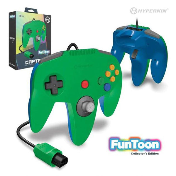 HYPERKIN CAPTAIN PREMIUM CONTROLLER FOR N64 FUNTOON COLLECTOR'S EDITION (HERO GREEN)