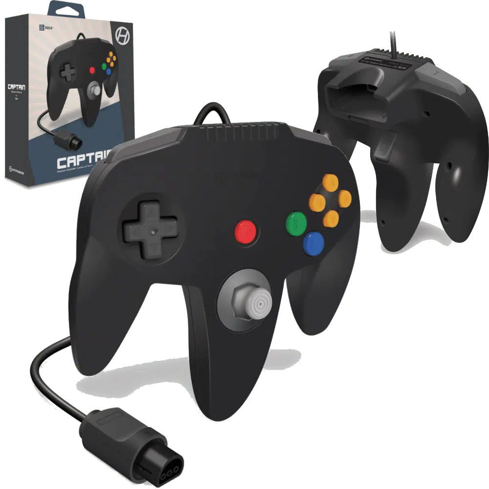 HYPERKIN CAPTAIN PREMIUM CONTROLLER FOR N64 (BLACK)