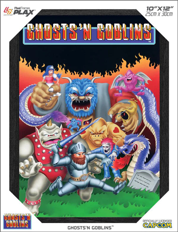 Ghosts 'N Goblins Pixel 3D Framed