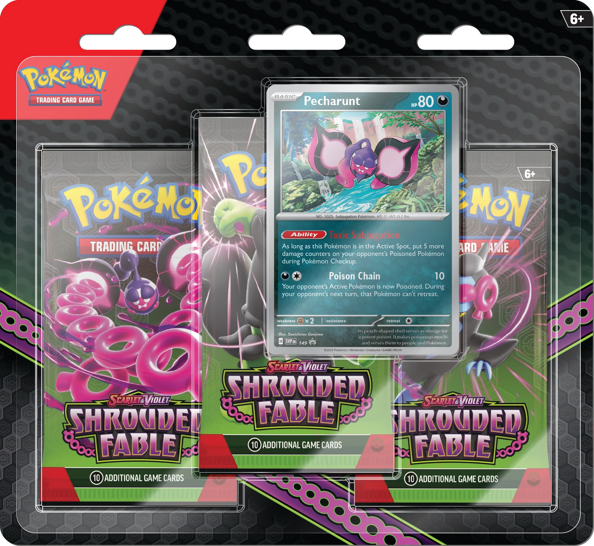 Pokemon TCG - SHROUDED FABLE 3-PACK BLISTER