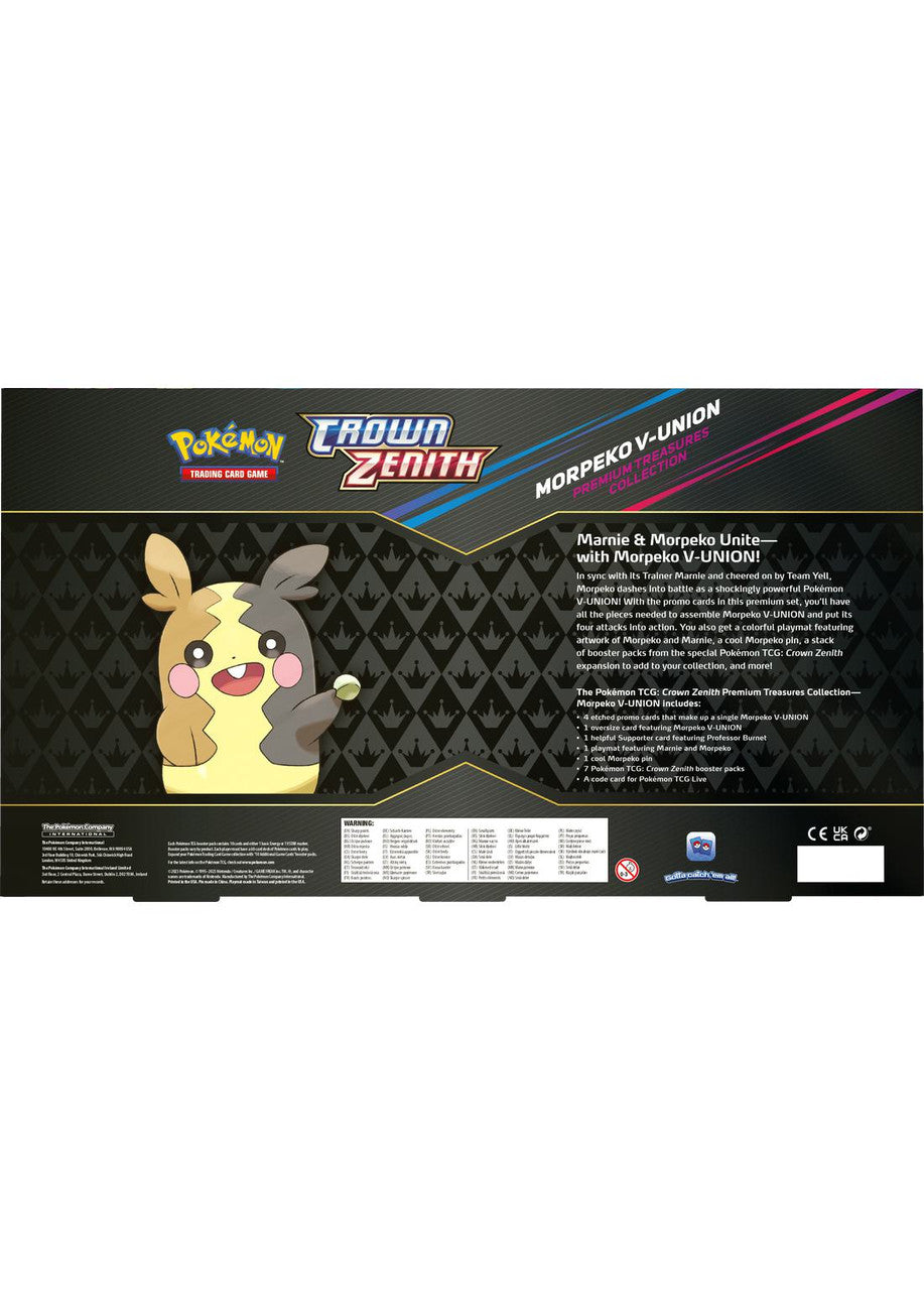 Pokemon TCG - Crown Zenith - Premium Treasures Collection - Morpeko V-UNION