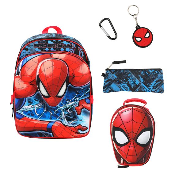 Backpack - Spiderman Peter Parker 5-Piece Set