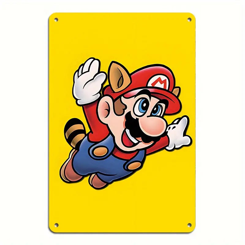 Art - Super Mario 3 Mario Metal Sign 8x11