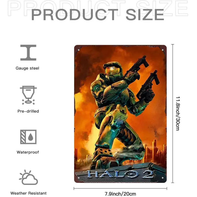 Art - Halo 2 Cover Metal