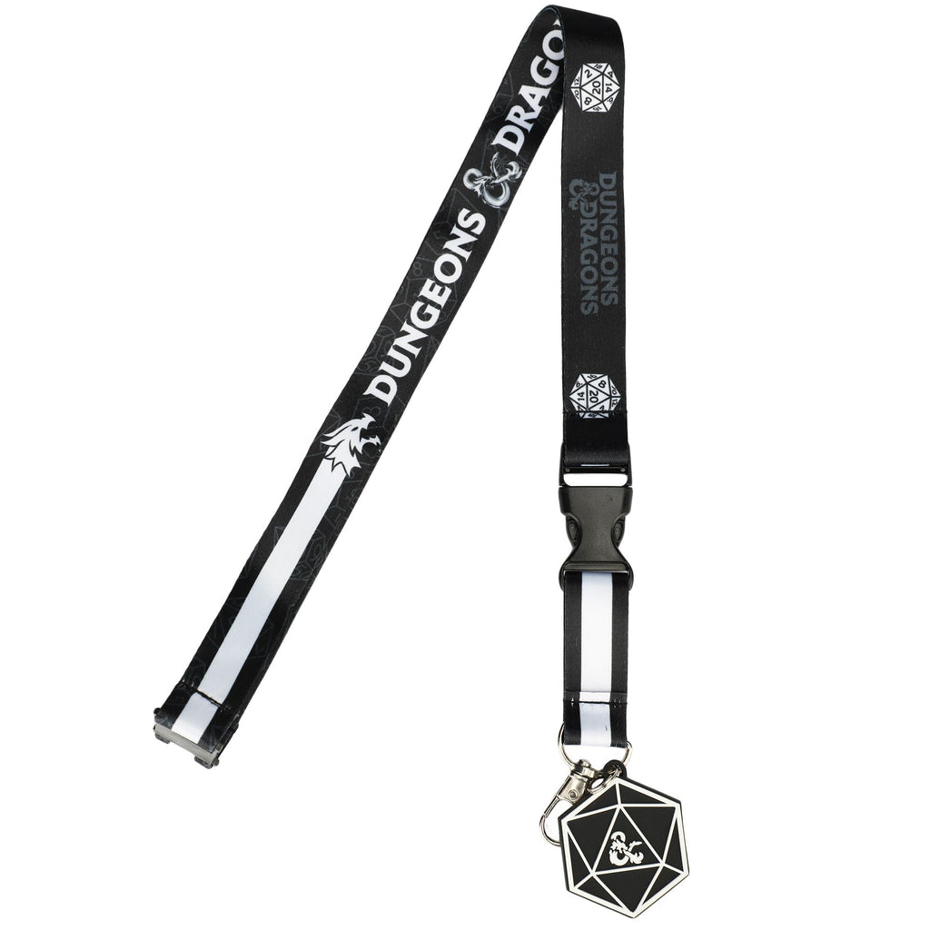 Lanyard - Dungeons & Dragons Black & White