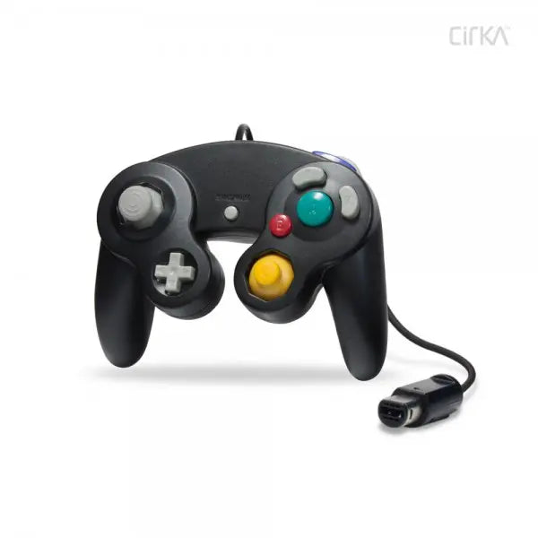 WII & GAMECUBE WIRED CONTROLLER (BLACK) (CIRKA)