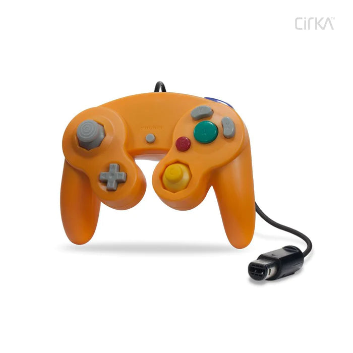 WII & GAMECUBE WIRED CONTROLLER (ORANGE) (CIRKA)