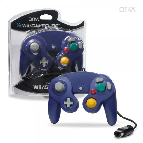 WII & GAMECUBE WIRED CONTROLLER (PURPLE) (CIRKA)