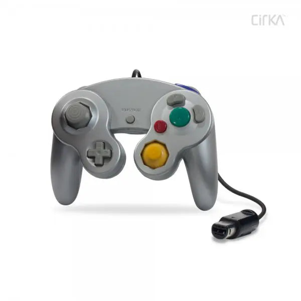 WII & GAMECUBE WIRED CONTROLLER (SILVER) (CIRKA)