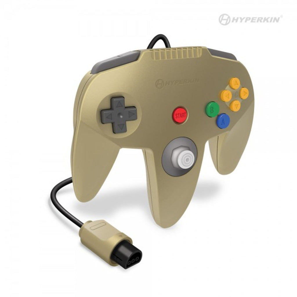 HYPERKIN CAPTAIN PREMIUM CONTROLLER FOR N64 (GOLD)