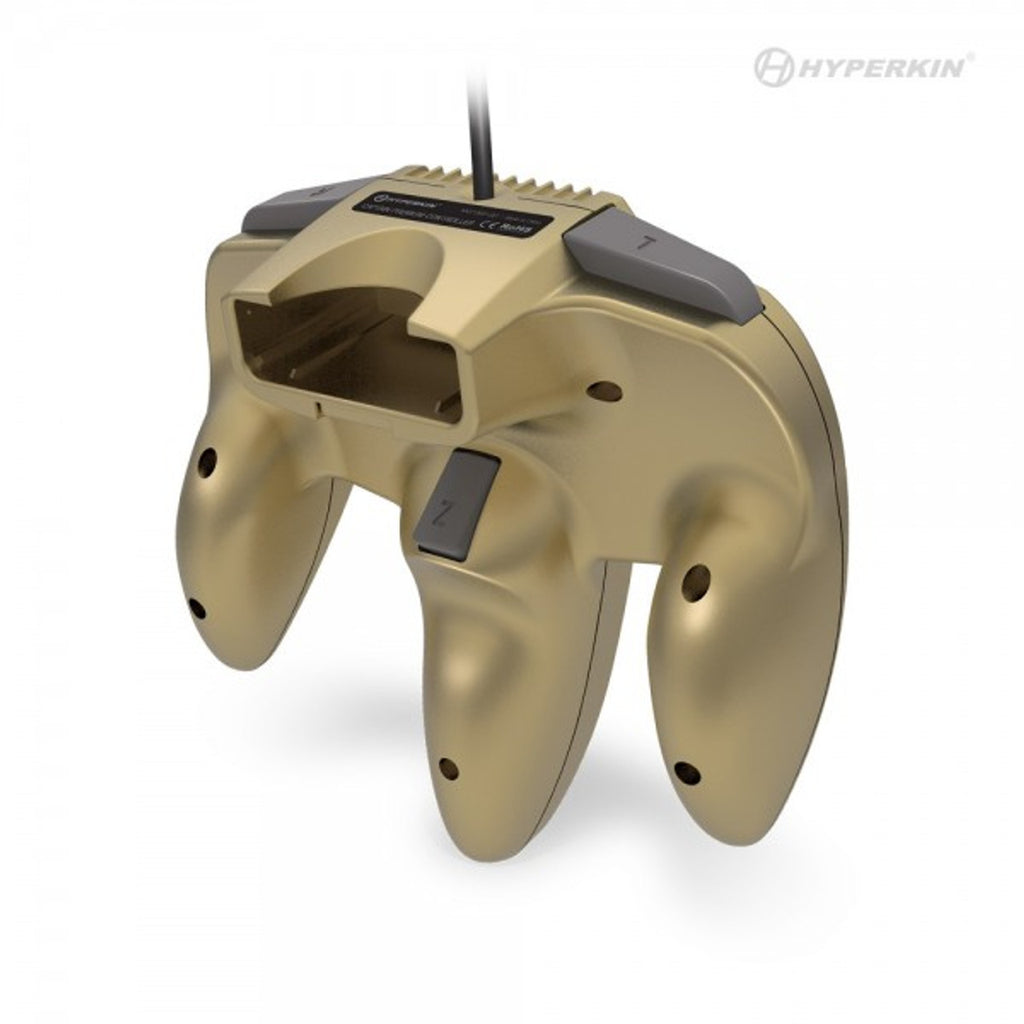 HYPERKIN CAPTAIN PREMIUM CONTROLLER FOR N64 (GOLD)