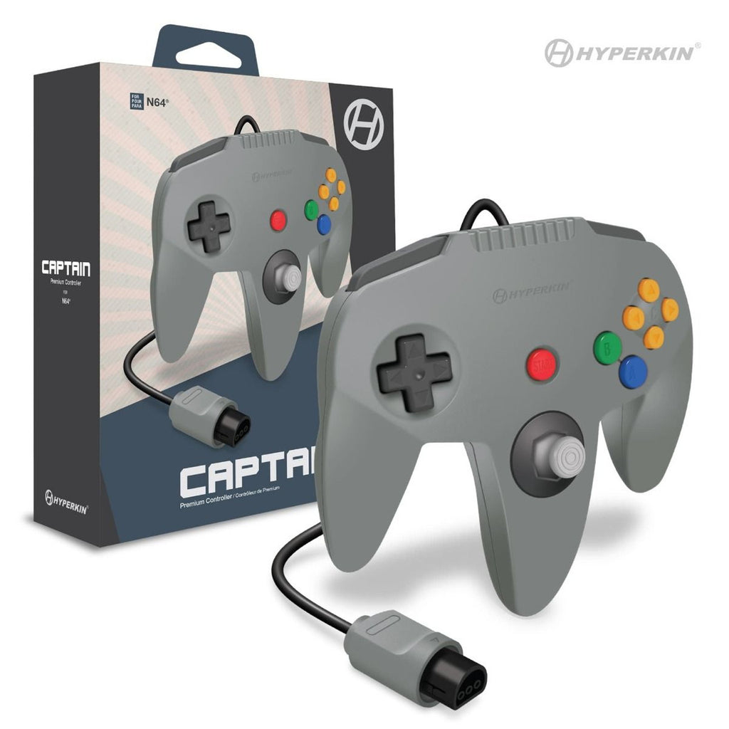 HYPERKIN CAPTAIN PREMIUM CONTROLLER FOR N64 (GRAY)