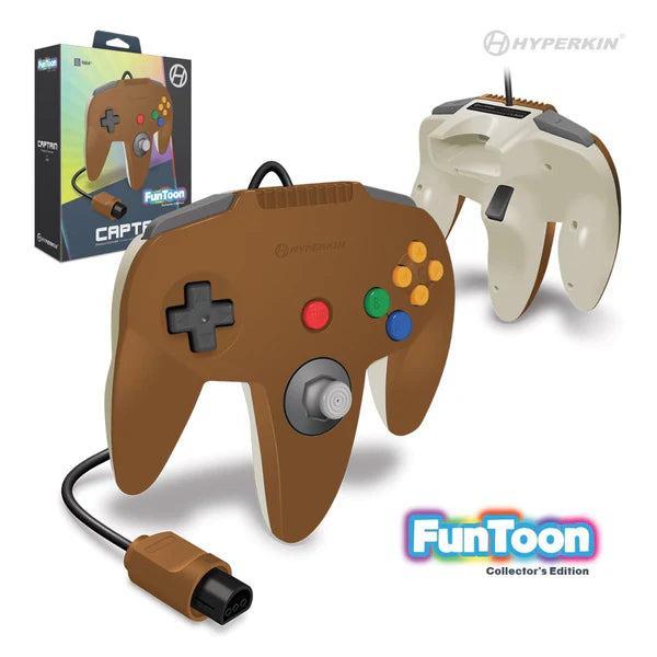 HYPERKIN CAPTAIN PREMIUM CONTROLLER FOR N64 (HERO BROWN)