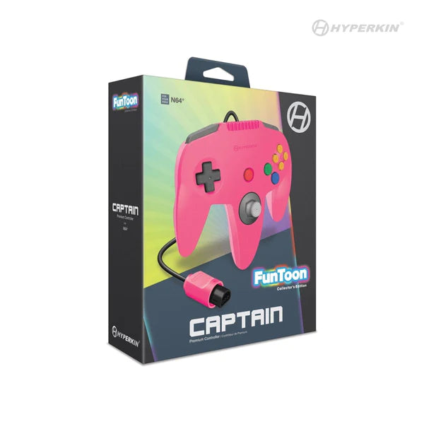 HYPERKIN CAPTAIN PREMIUM CONTROLLER FOR N64 (PRINCESS PINK)