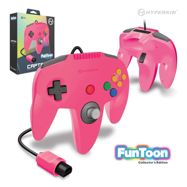 HYPERKIN CAPTAIN PREMIUM CONTROLLER FOR N64 (PRINCESS PINK)