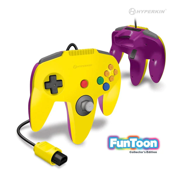 HYPERKIN CAPTAIN PREMIUM CONTROLLER FOR N64 FUNTOON COLLECTOR'S EDITION (RIVAL YELLOW)