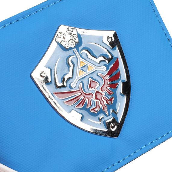 Wallet - Zelda Shield Patch Blue Bifold